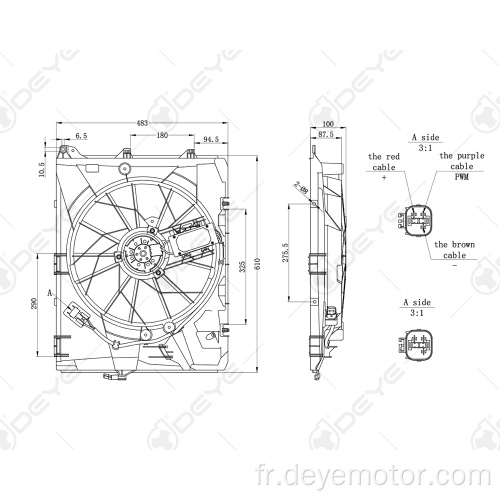 Radiateur du ventilateur de refroidissement pour BMW E90 E91 E92